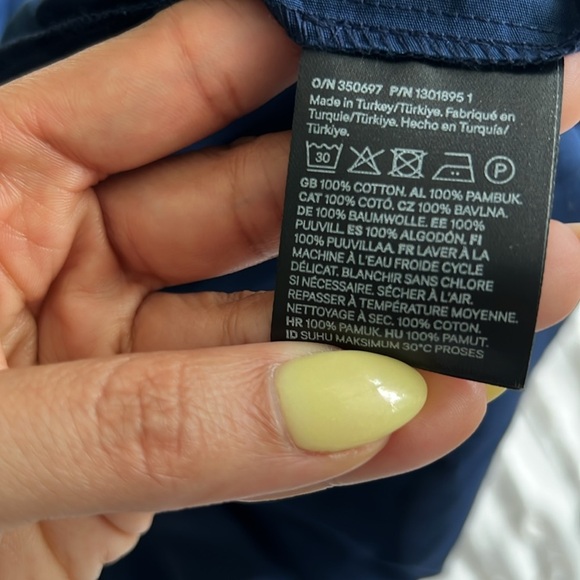 H& M Navy Blue Ruffled Mini Dress - Picture 9 of 9